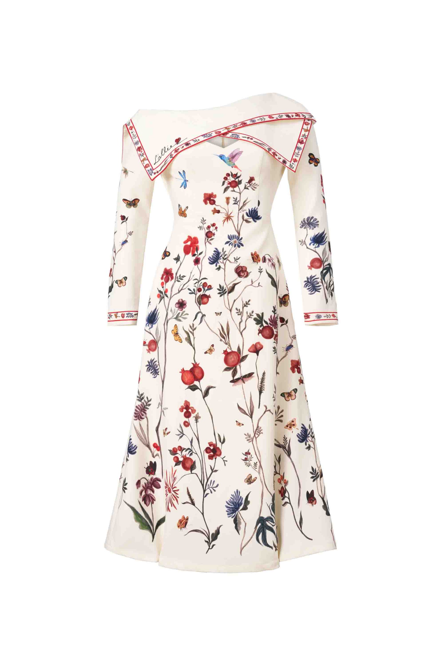 Elegant Letter Flower Dress