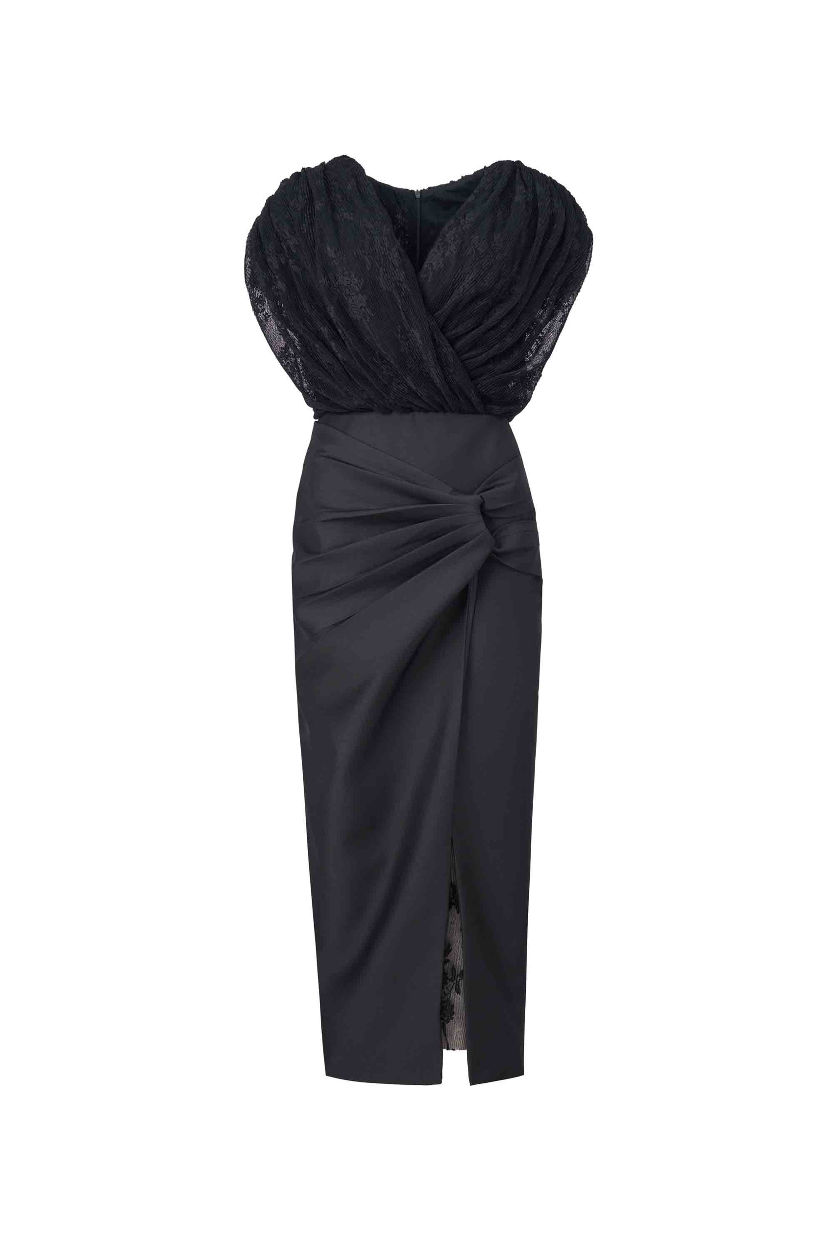 V-Neck Lace Pencil Dress