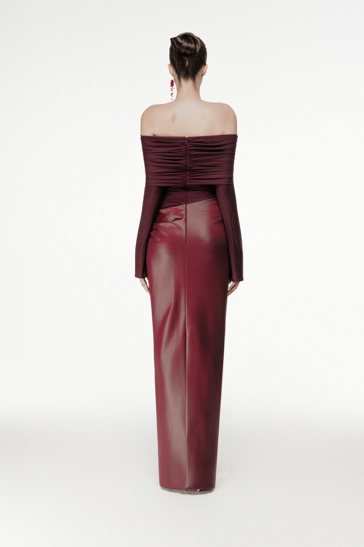 Off-Shoulder Draped Dress