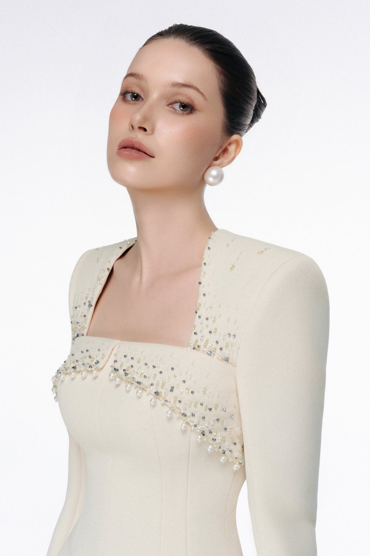 Embellished Square Neck Set Design
