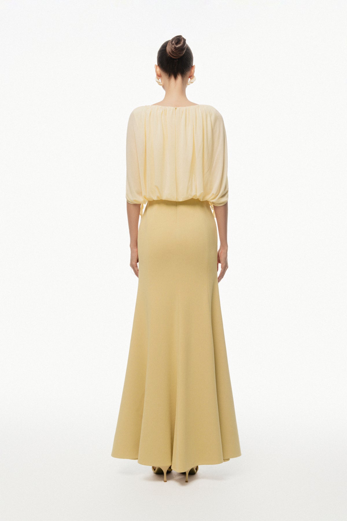 Ruffle Draped Maxi Dress