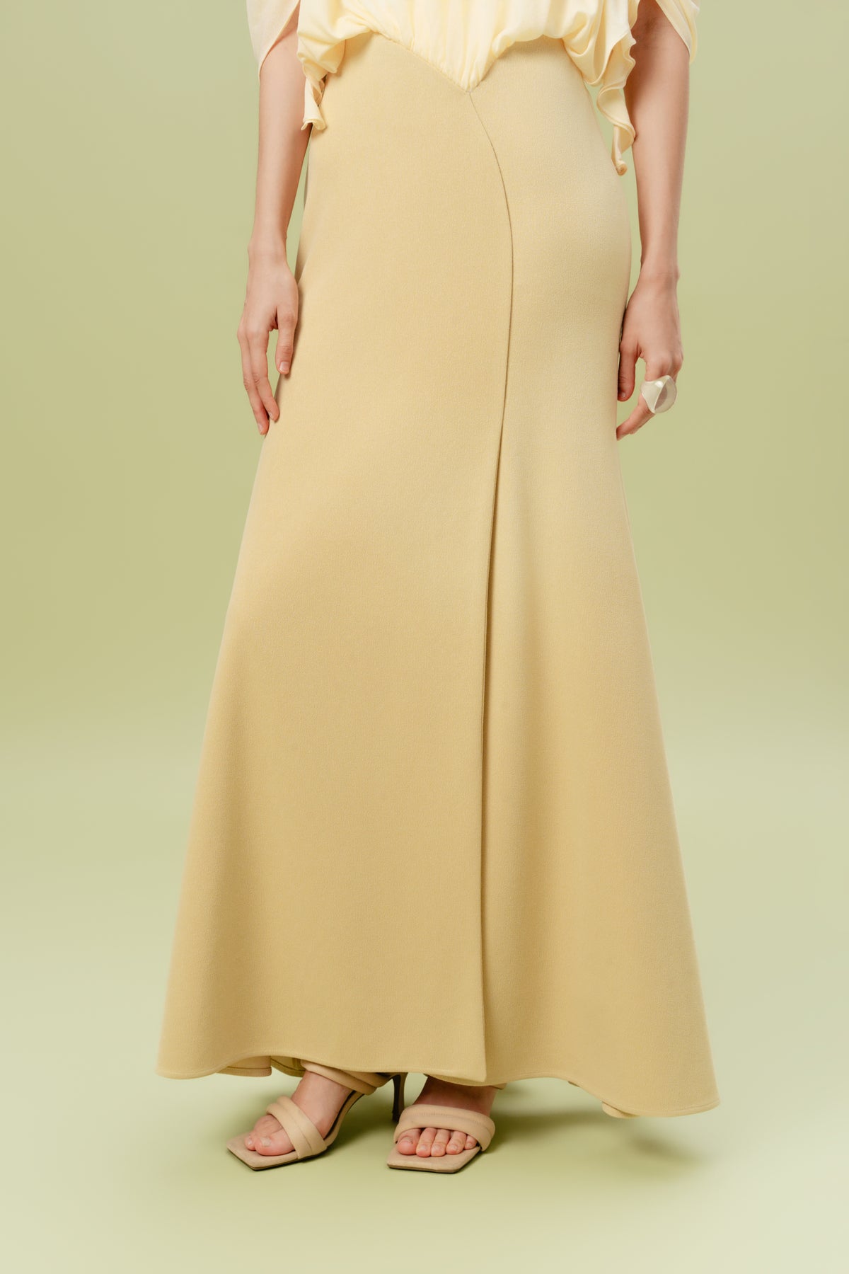 Ruffle Draped Maxi Dress