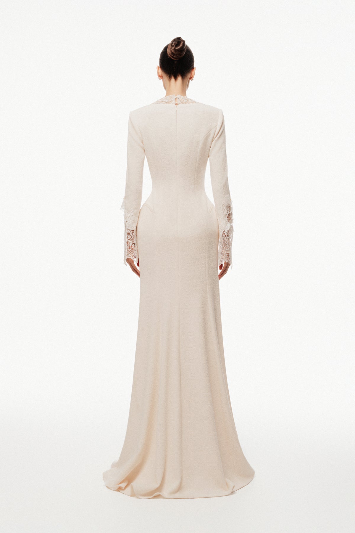 High-Neck Lace Dress