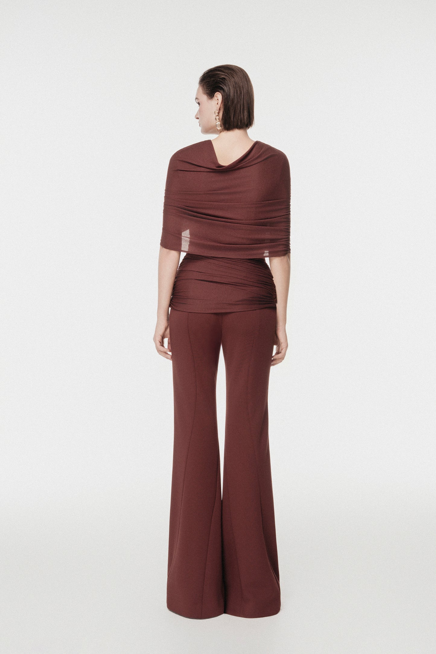 Rum Asymmetric Draped Set