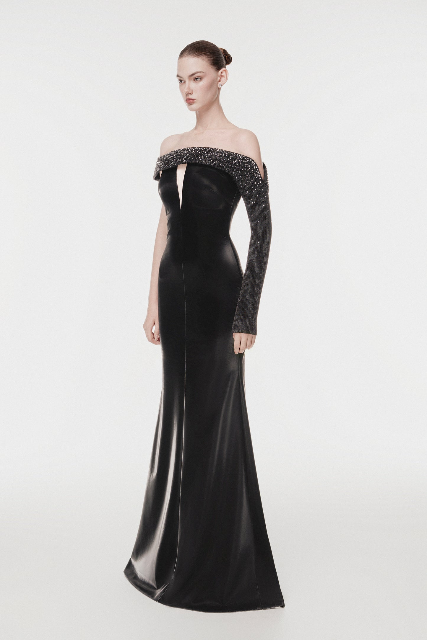 Asymmetric Mermaid Evening Gown