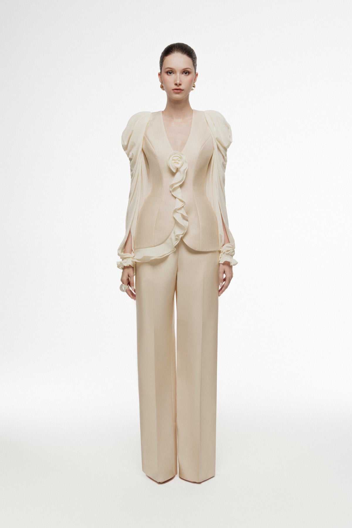 Ruffle Peplum Set Design
