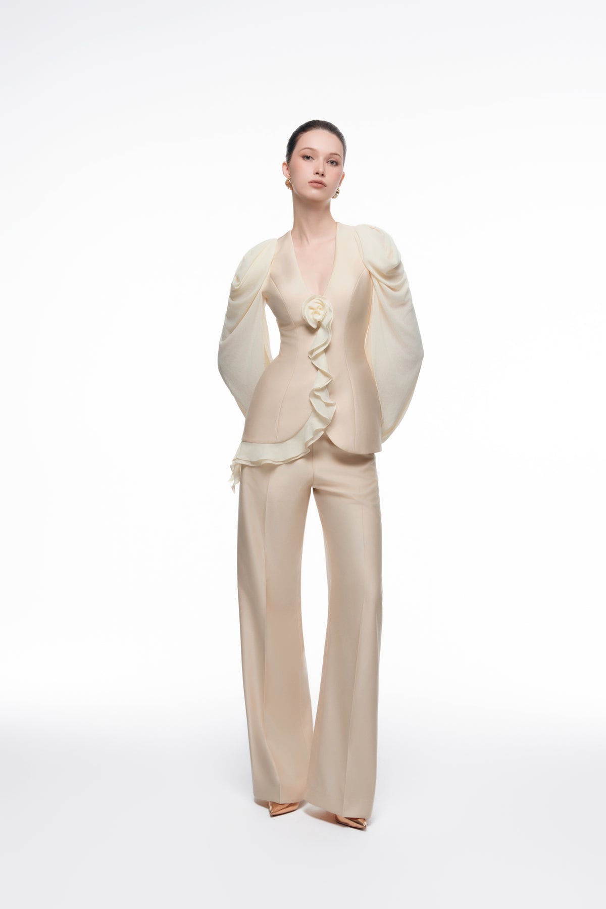 Ruffle Peplum Set Design