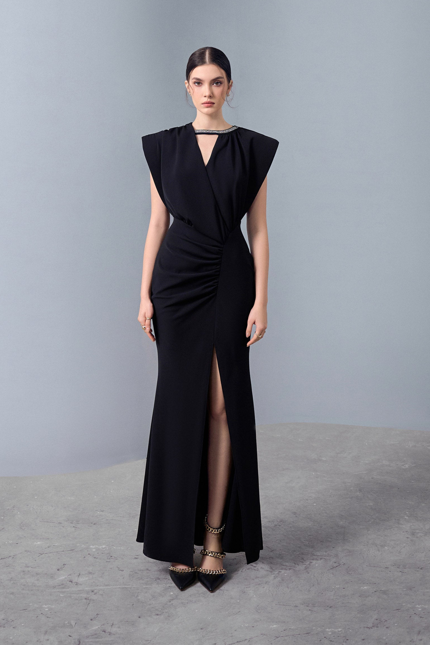 Mellow Asymmetrical Slit Dress