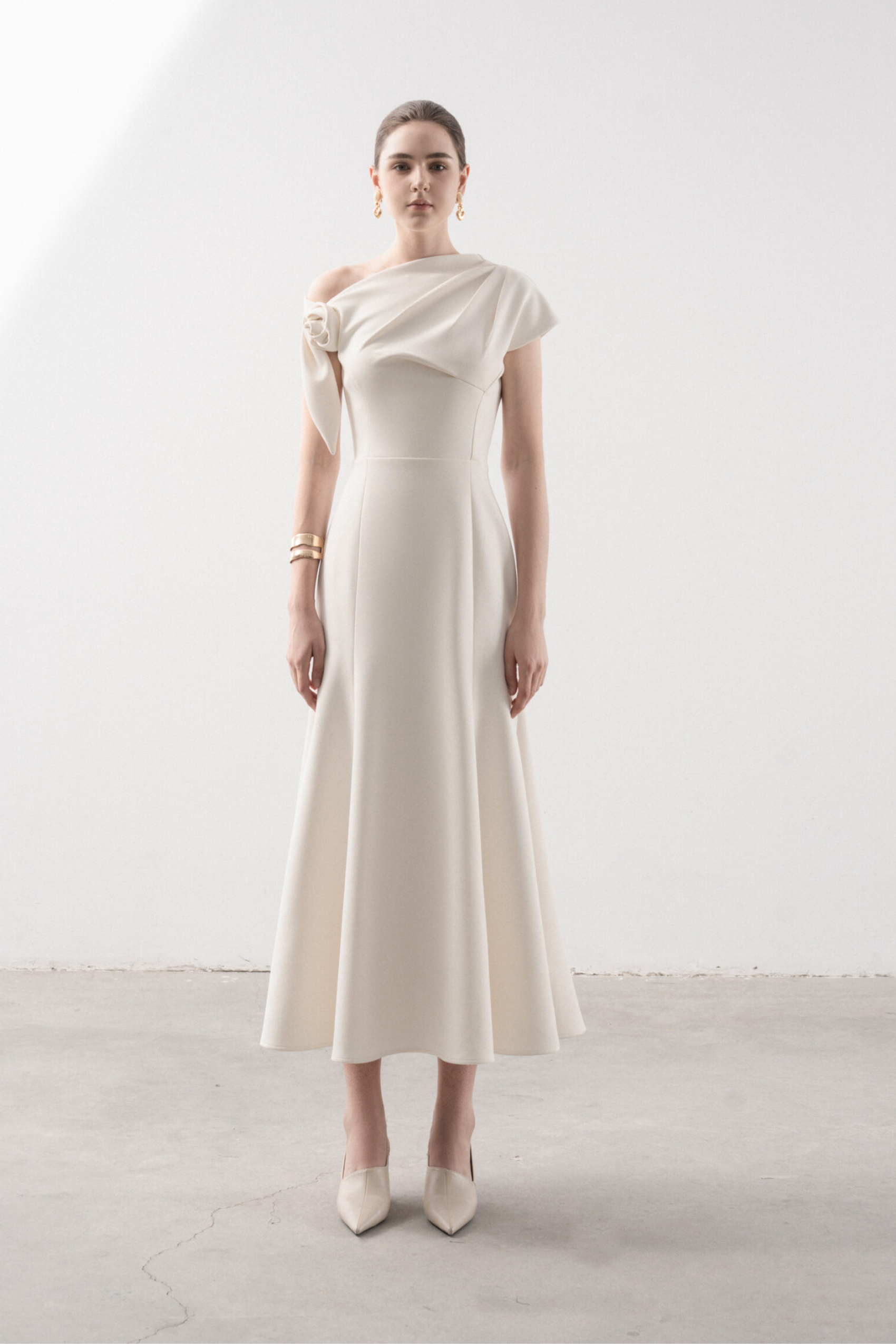 Alision Fishtail Midi Dress