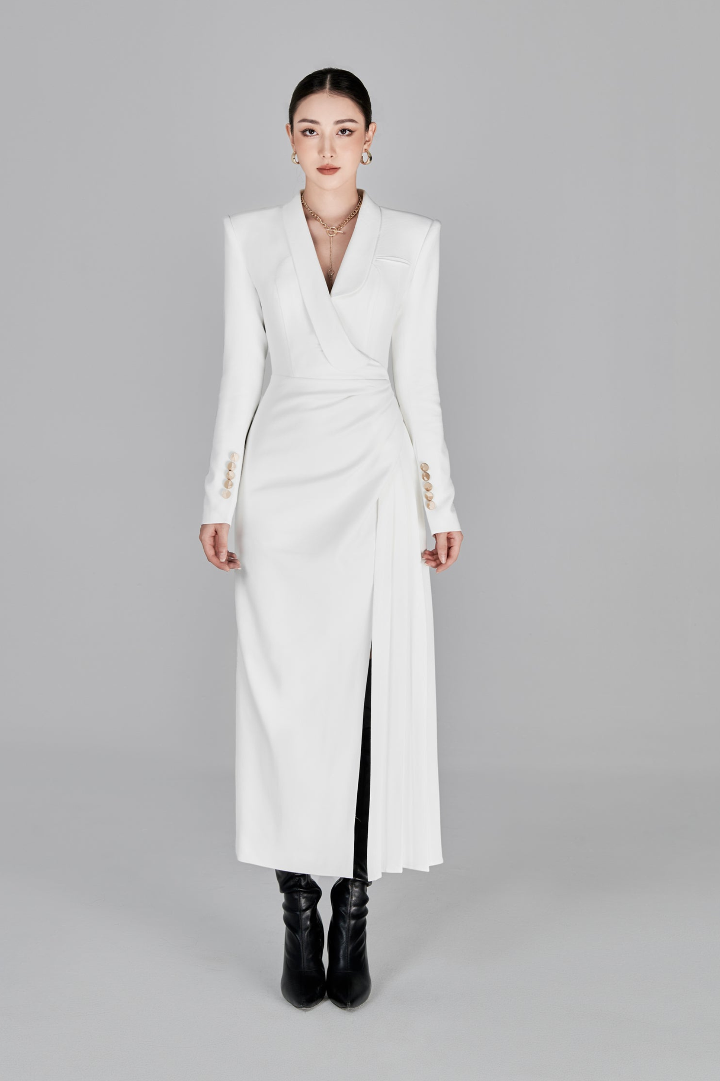 Rosanna Asymetrical Draping Dress