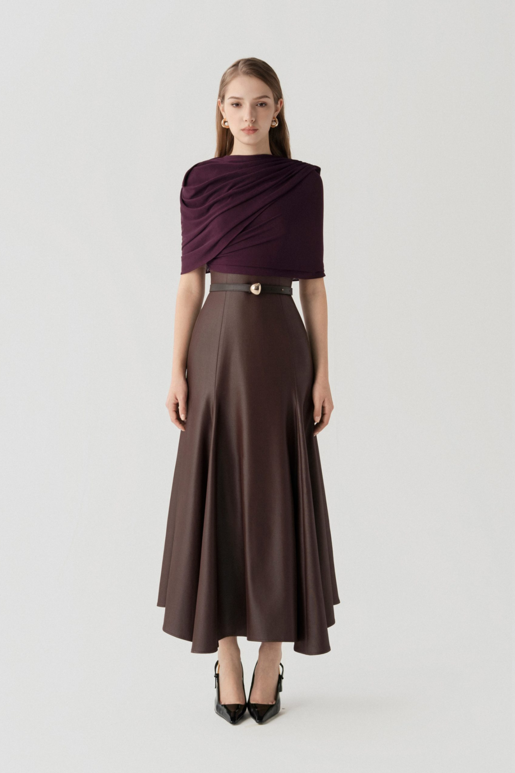 Bordeaux Flow Dress