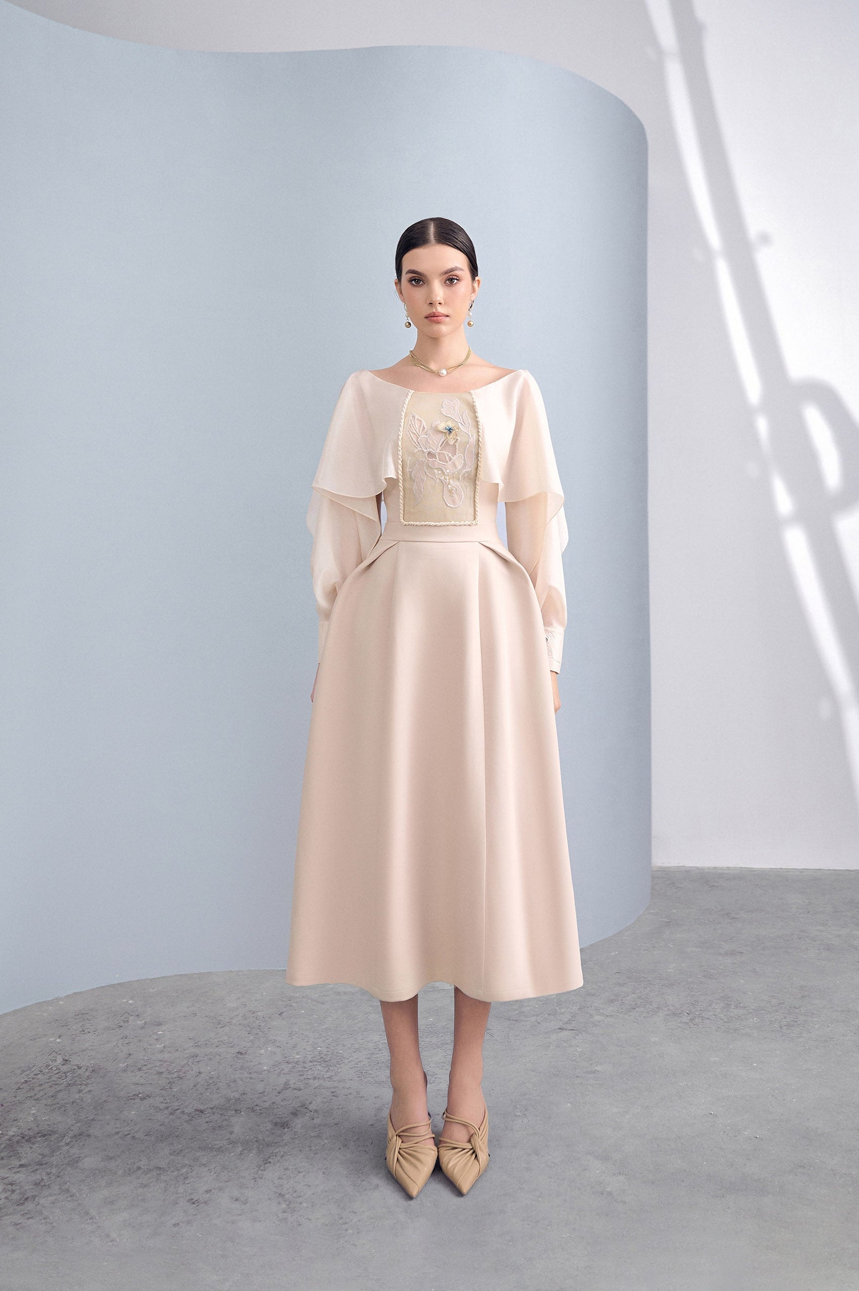 Pretty Embroidered 3D Dress