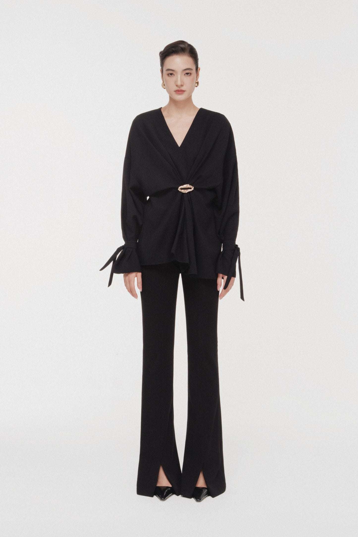 Ring-Gathered Draped Top Full Set image 0