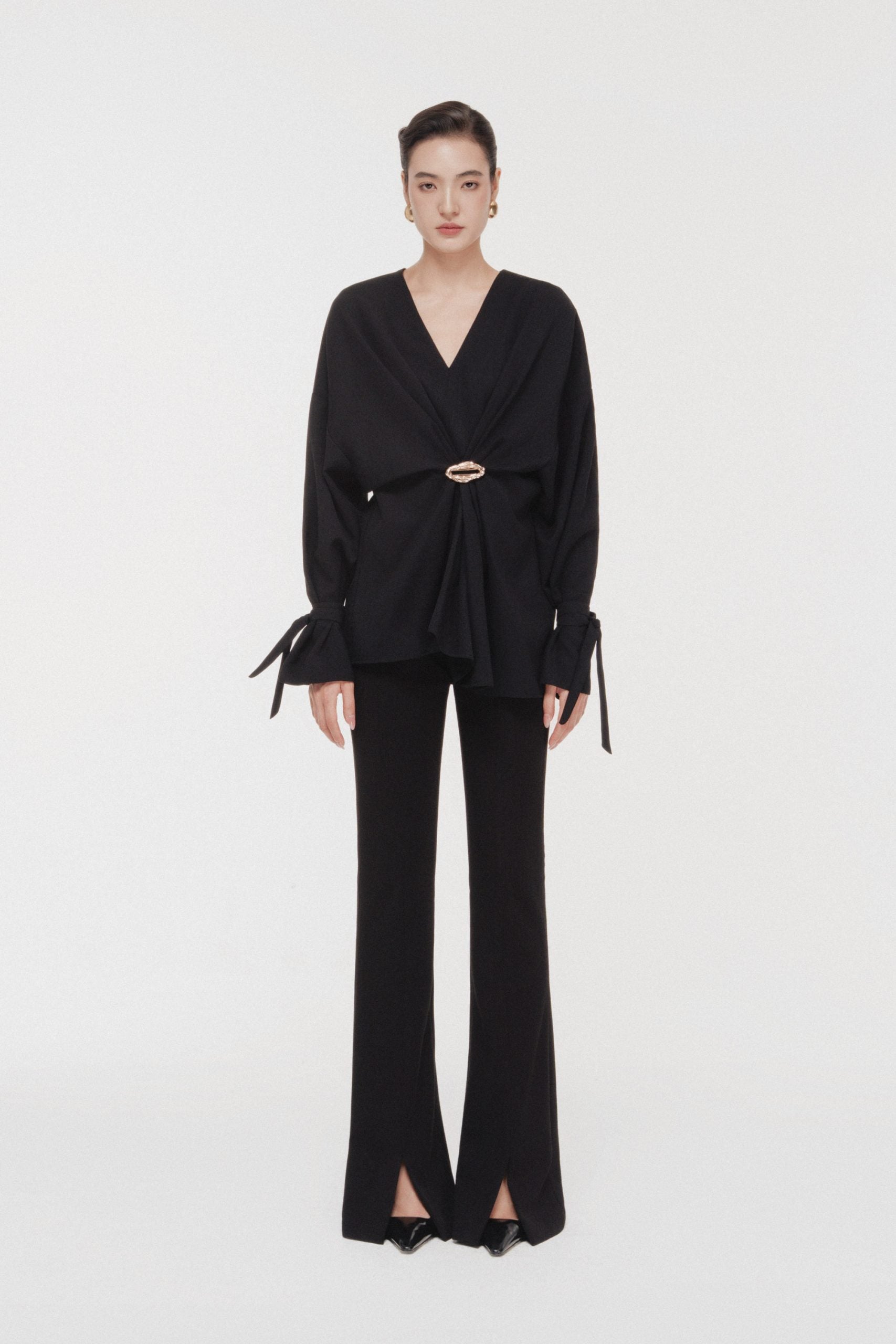 Ring-Gathered Draped Top Full Set image 0