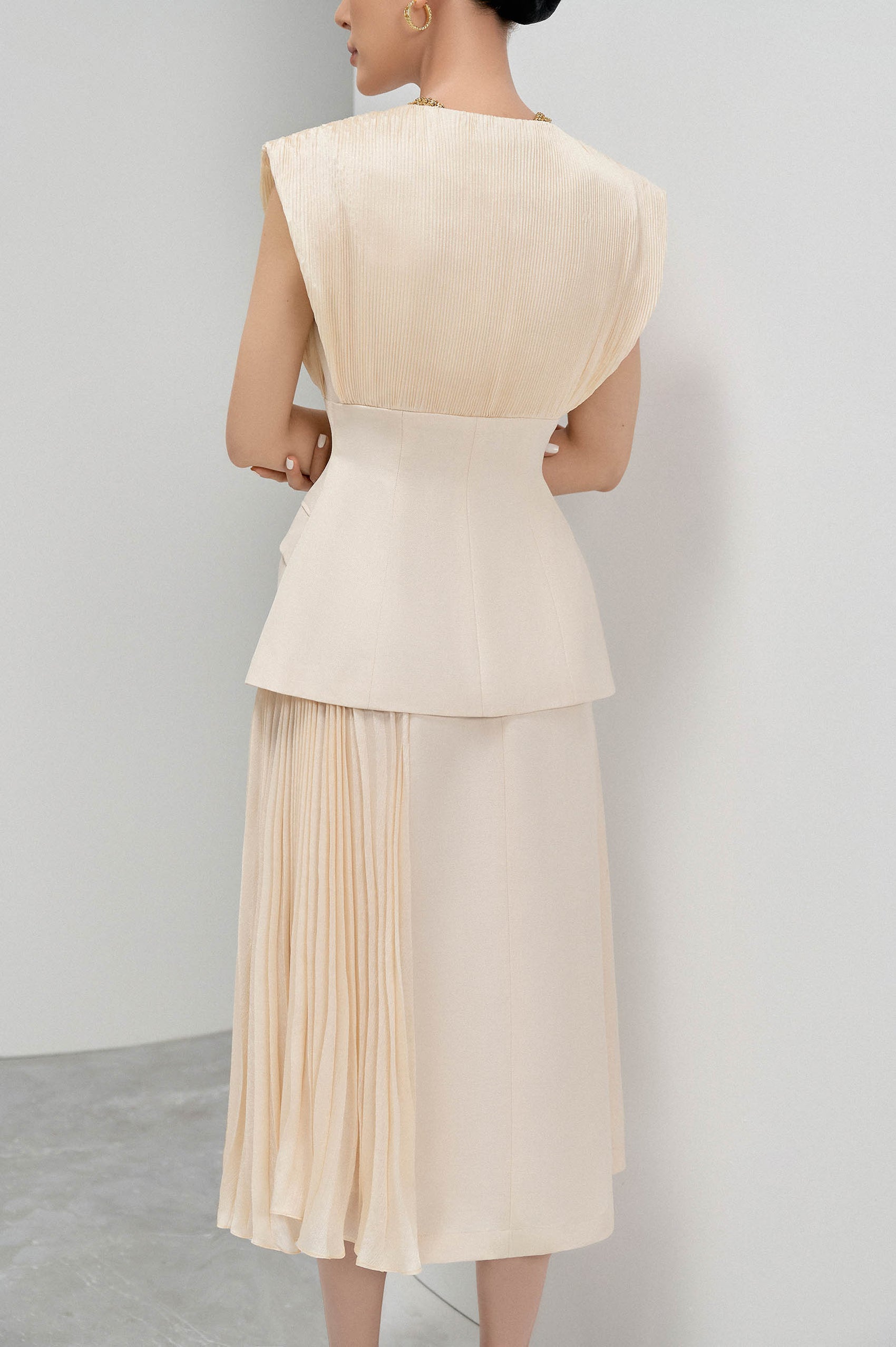 Pleated Straight Skirt image 2
