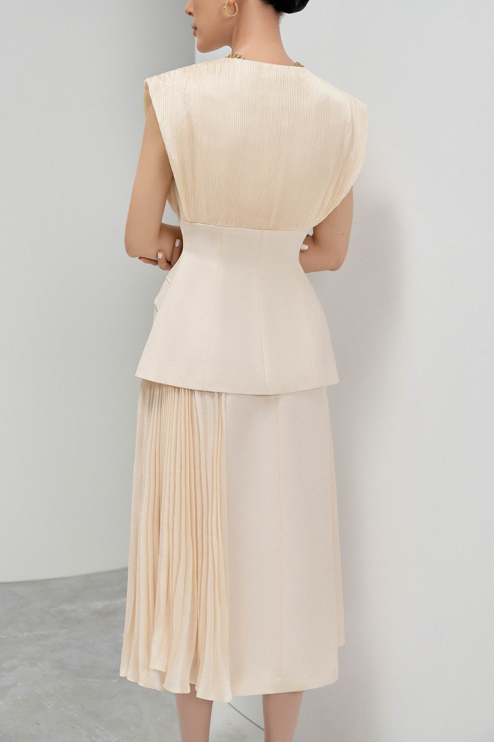 Pleated Straight Skirt image 2