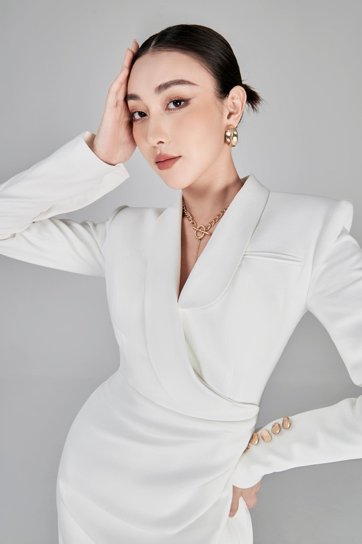 Rosanna Asymetrical Draping Dress