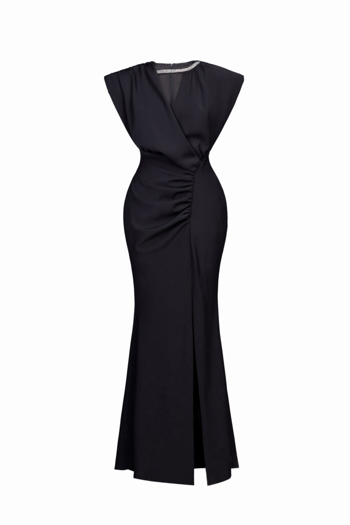Mellow Asymmetrical Slit Dress - Lallee Design