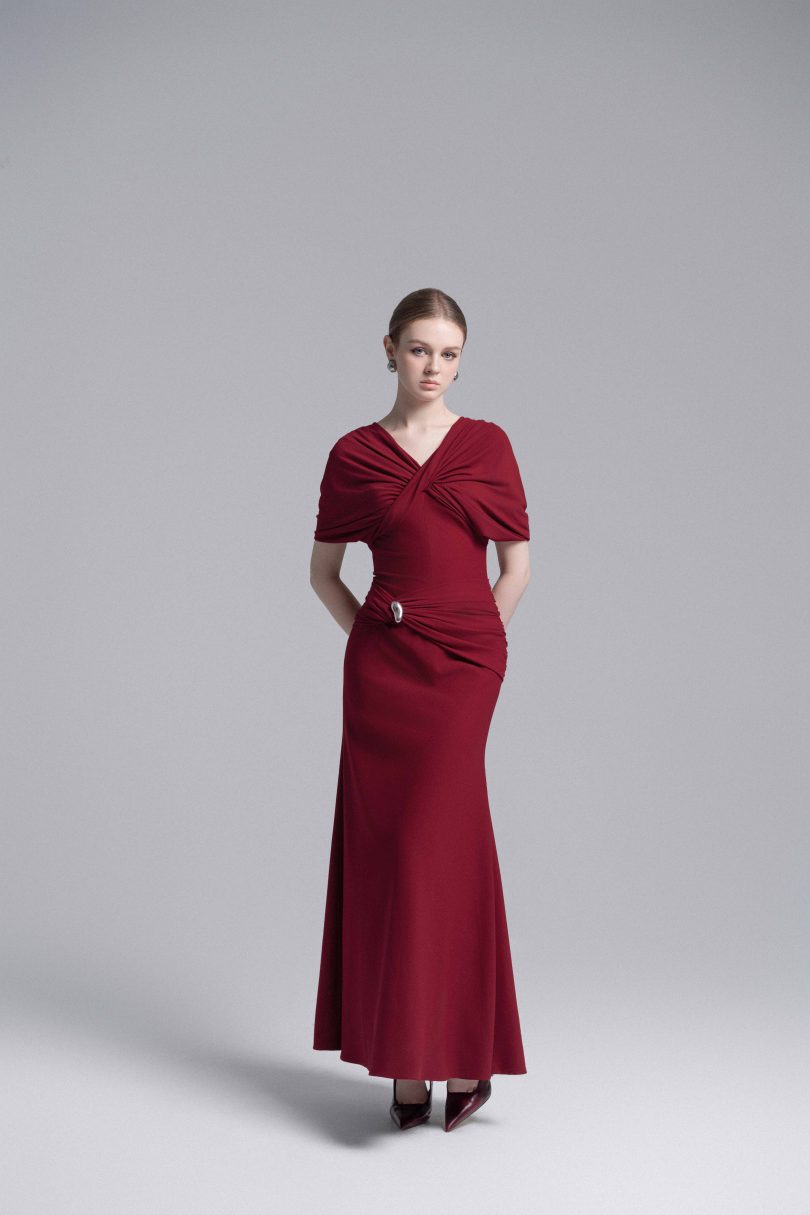 Twisted Bodice Metal Ring Dress - Image 2